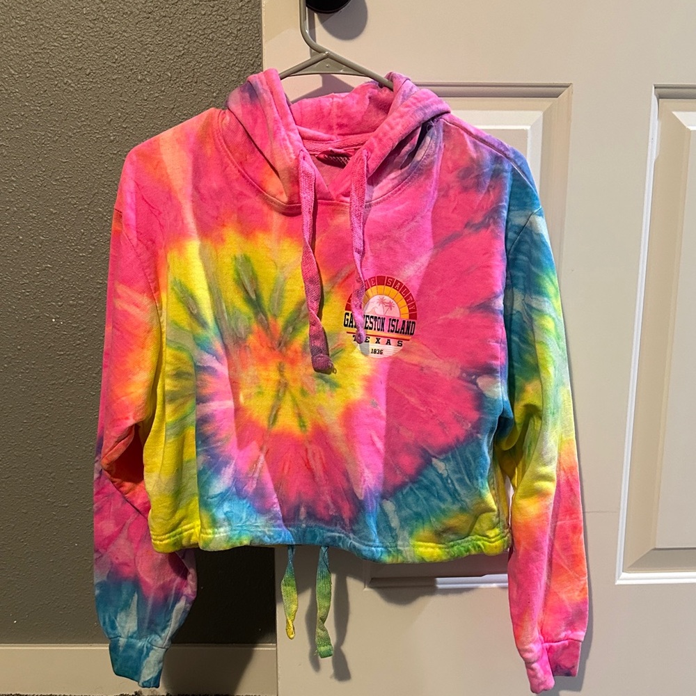 NWT Colorful Tie-Dye Kids Hoodie - Galveston Island, TX